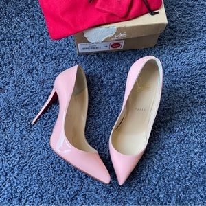 CHRISTIAN Louboutin Pigalle Follies Heels size 38 Jupon Pink